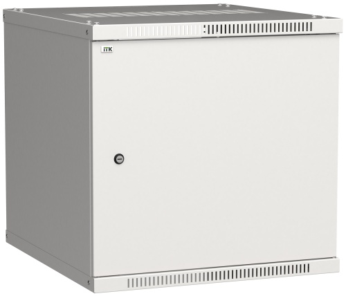 ITK Шкаф настенный LINEA WE 9U 600х600мм дверь металл серый | код LWE3-09U66-MF | IEK